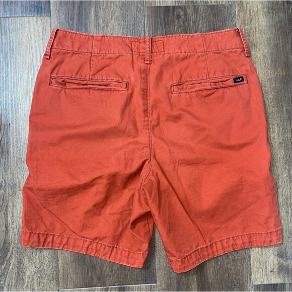 Abercrombie & Fitch Shorts Men’s Size 28  Orange / Red Chino Shorts - Picture 6 of 8